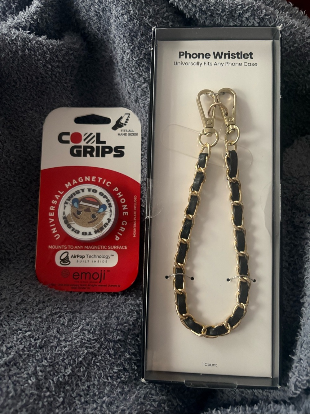 Bundle Phone Wristlet Chain Strap & Magnetic phone grip